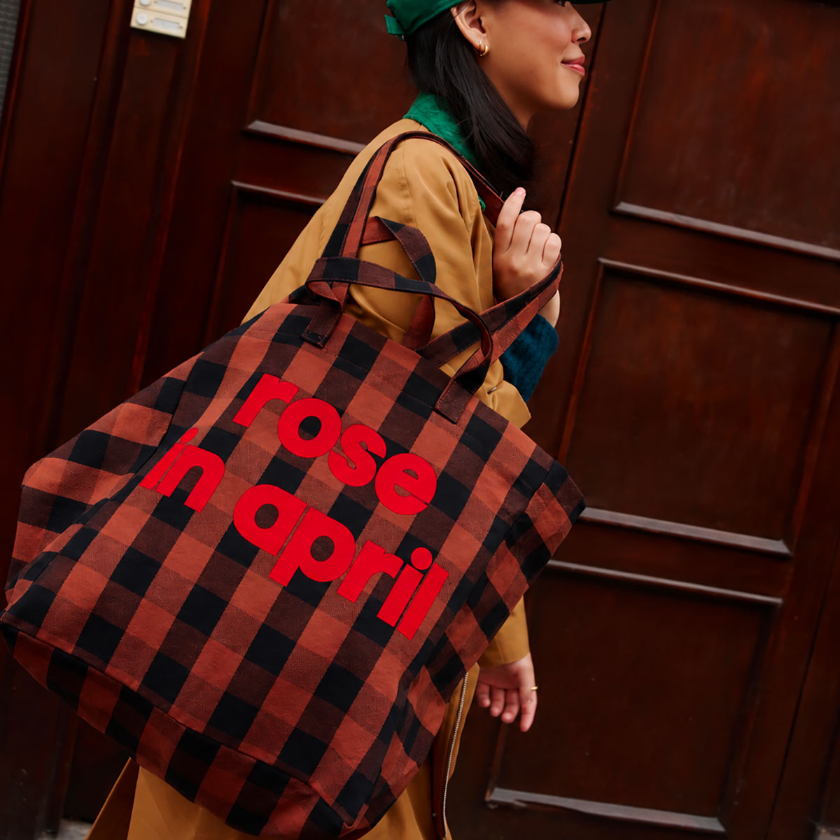Tote bag - Elisa Big vichy Ginger - Limited edition 