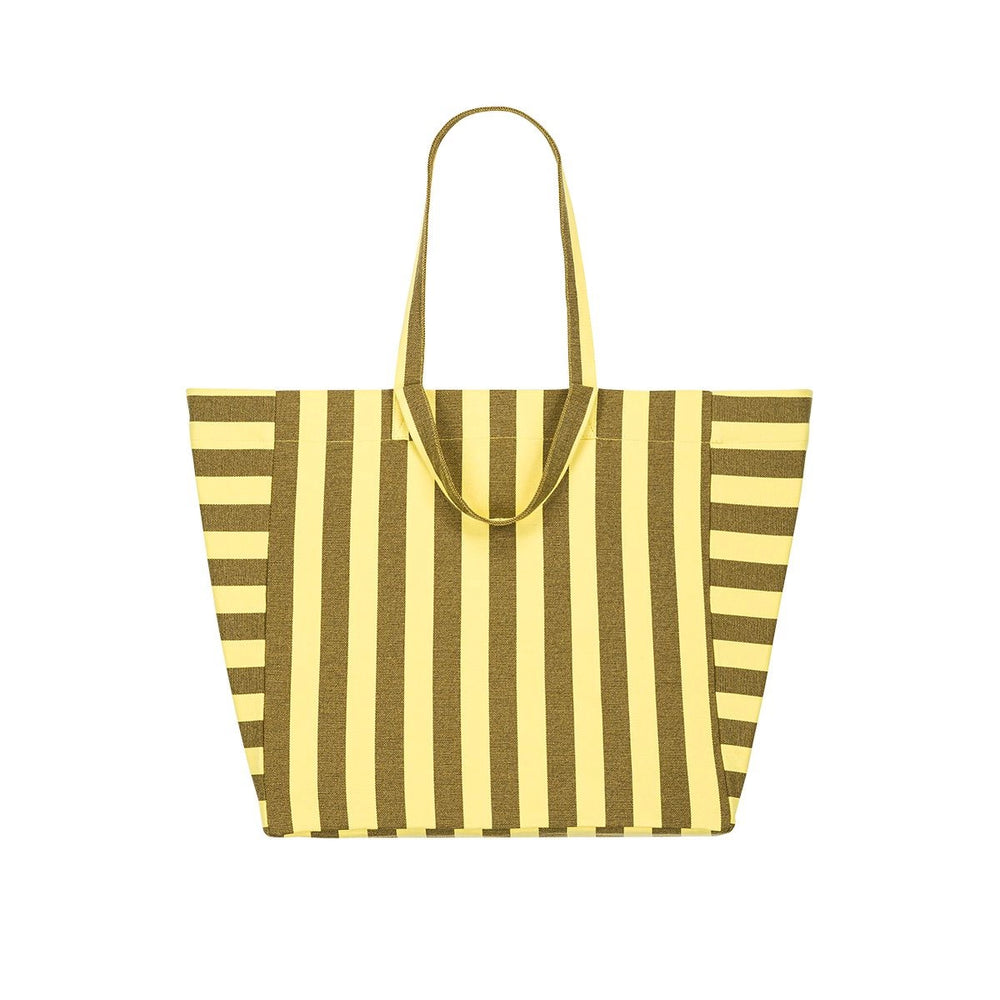 Sac cabas - Elisa Rayures Lemon / Olive