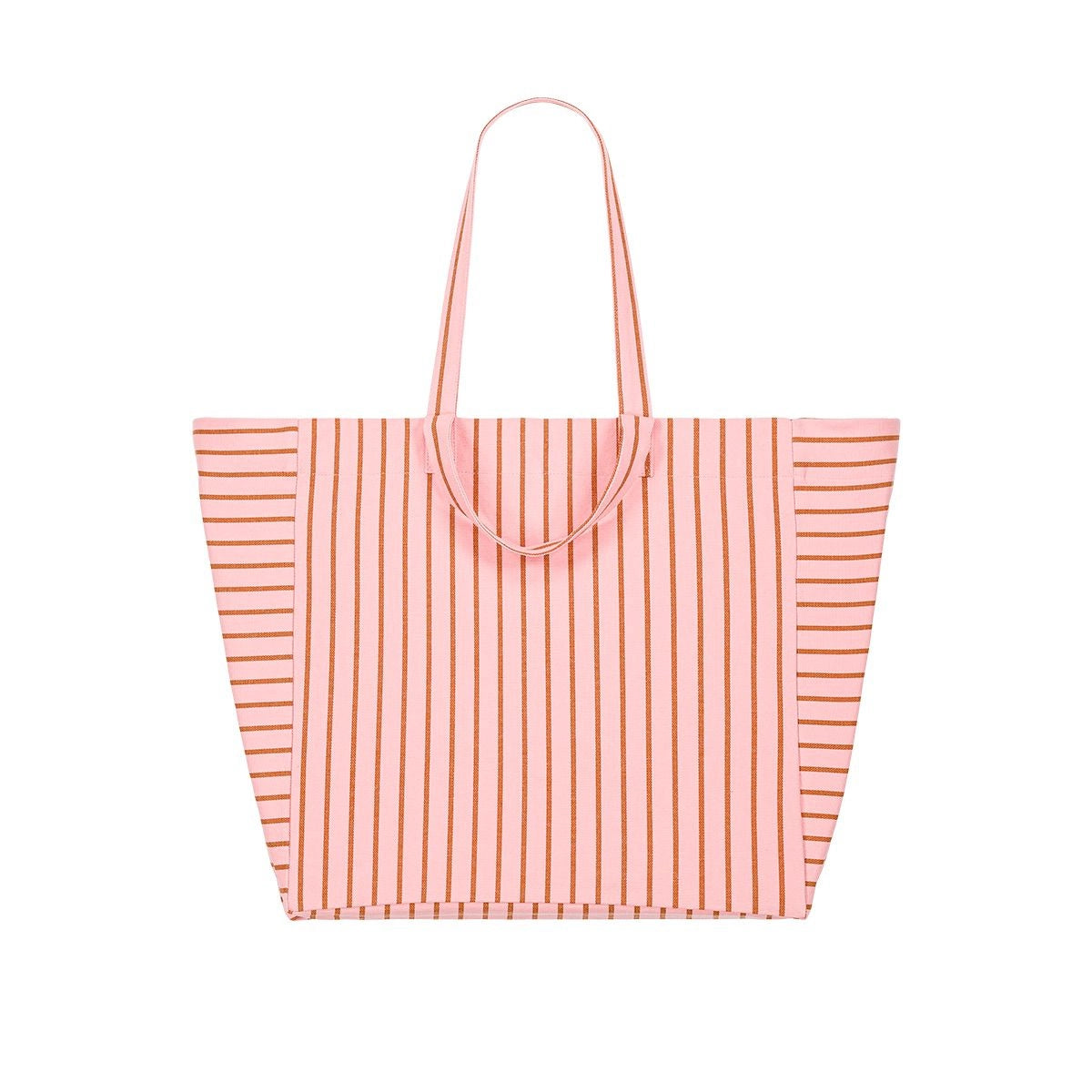 Tote bag - Elisa Pecan / Strawberry Tennis Stripes