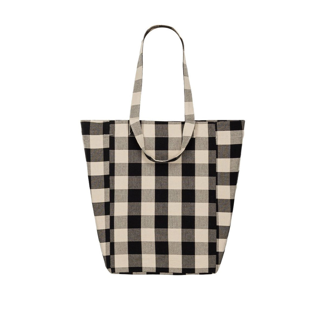 Sac cabas - Elisabeth Big vichy Greige