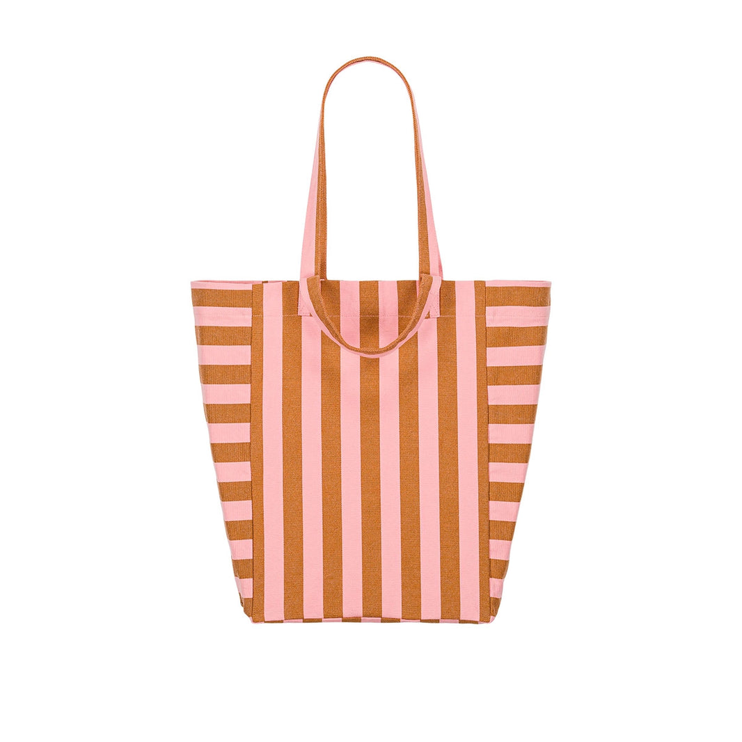 Tote bag - Elisabeth Caramel / Strawberry Stripes 