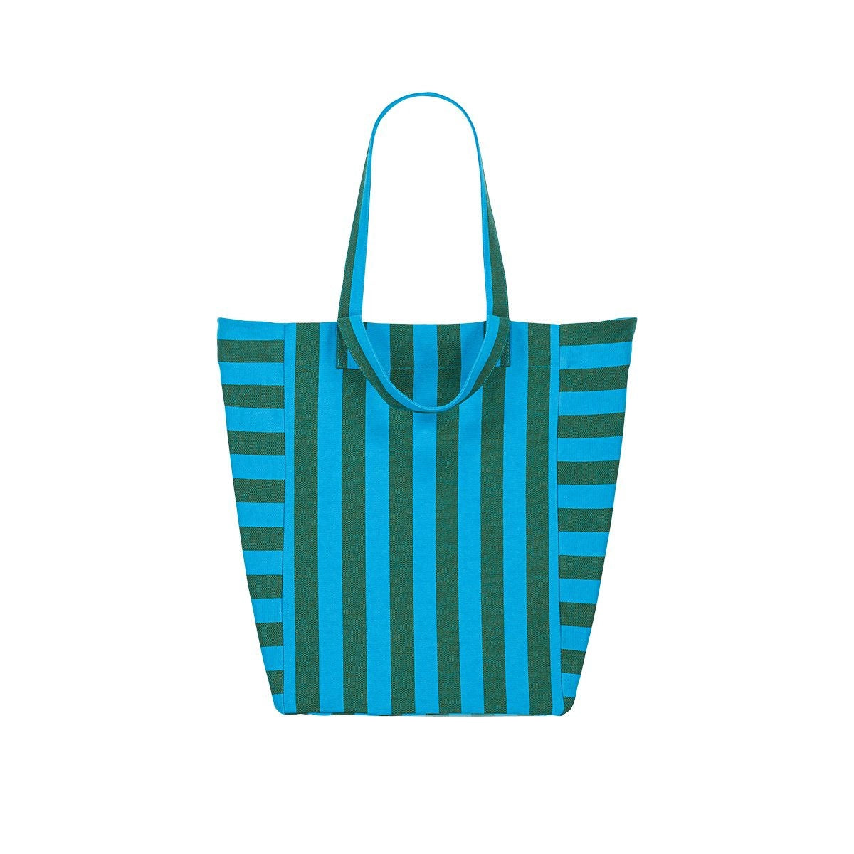 Tote bag - Elisabeth Turquoise / Olive Stripes 