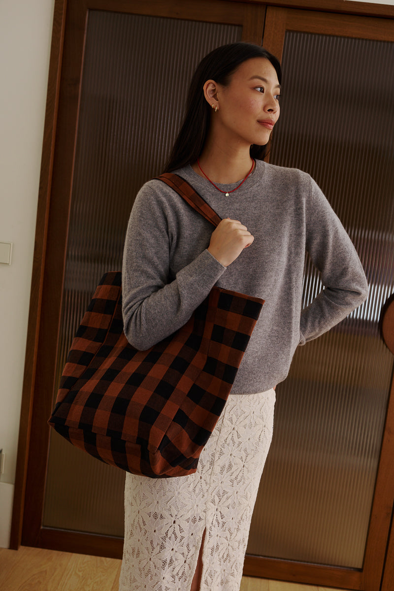 Sac cabas - Elisabeth Big vichy Ginger
