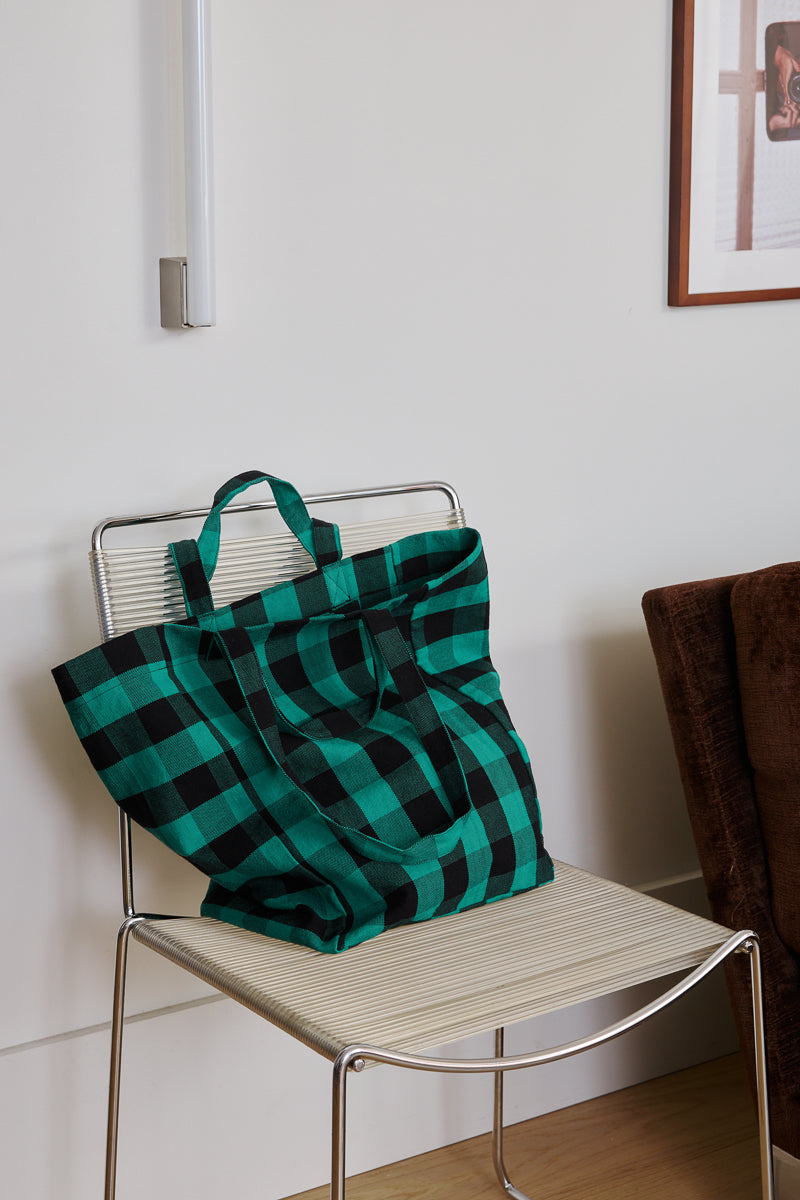 Sac cabas - Elisabeth Big vichy Vert