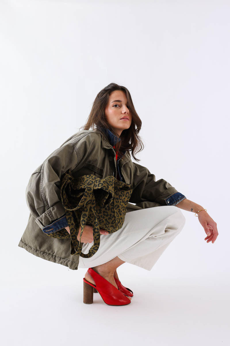 Sac cabas - Elisabeth Graou Olive
