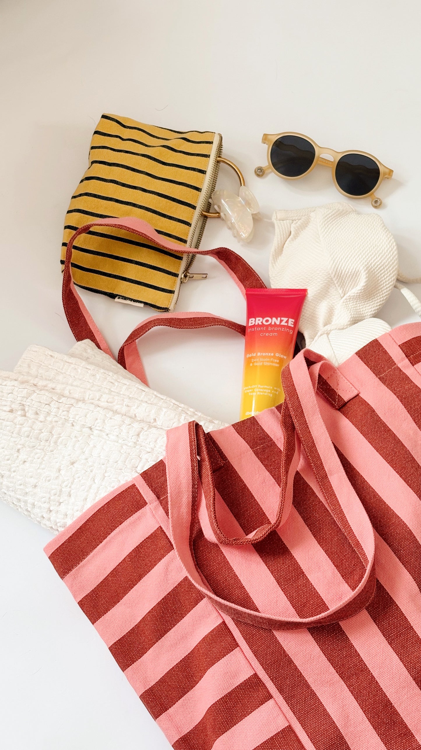 Tote bag - Elisabeth Brick / Pink Stripes 