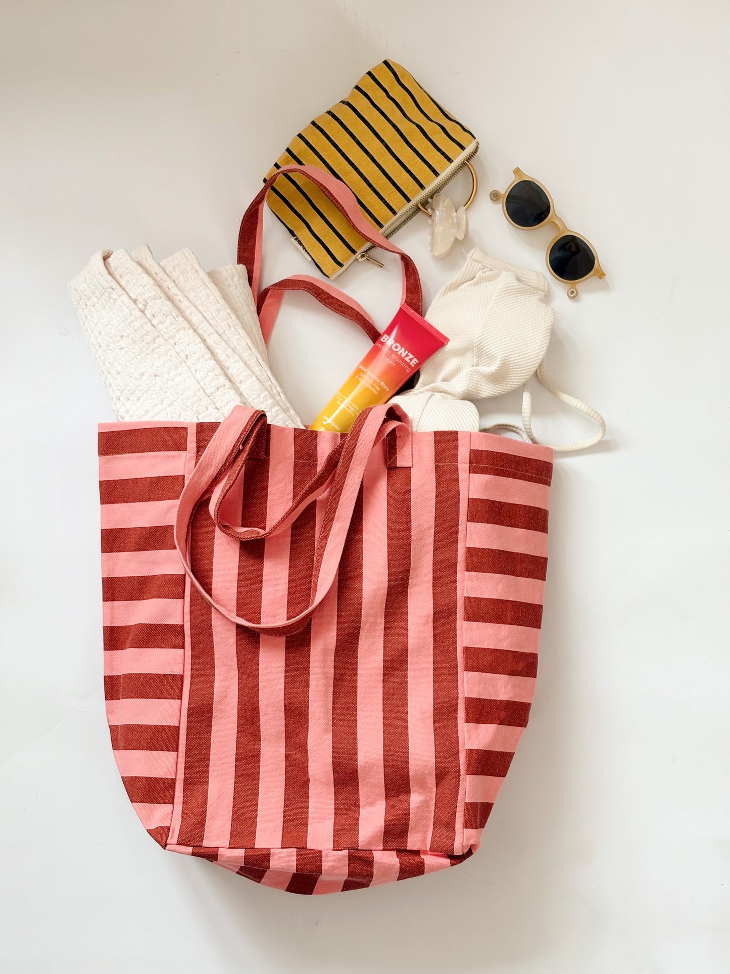 Tote bag - Elisabeth Brick / Pink Stripes 