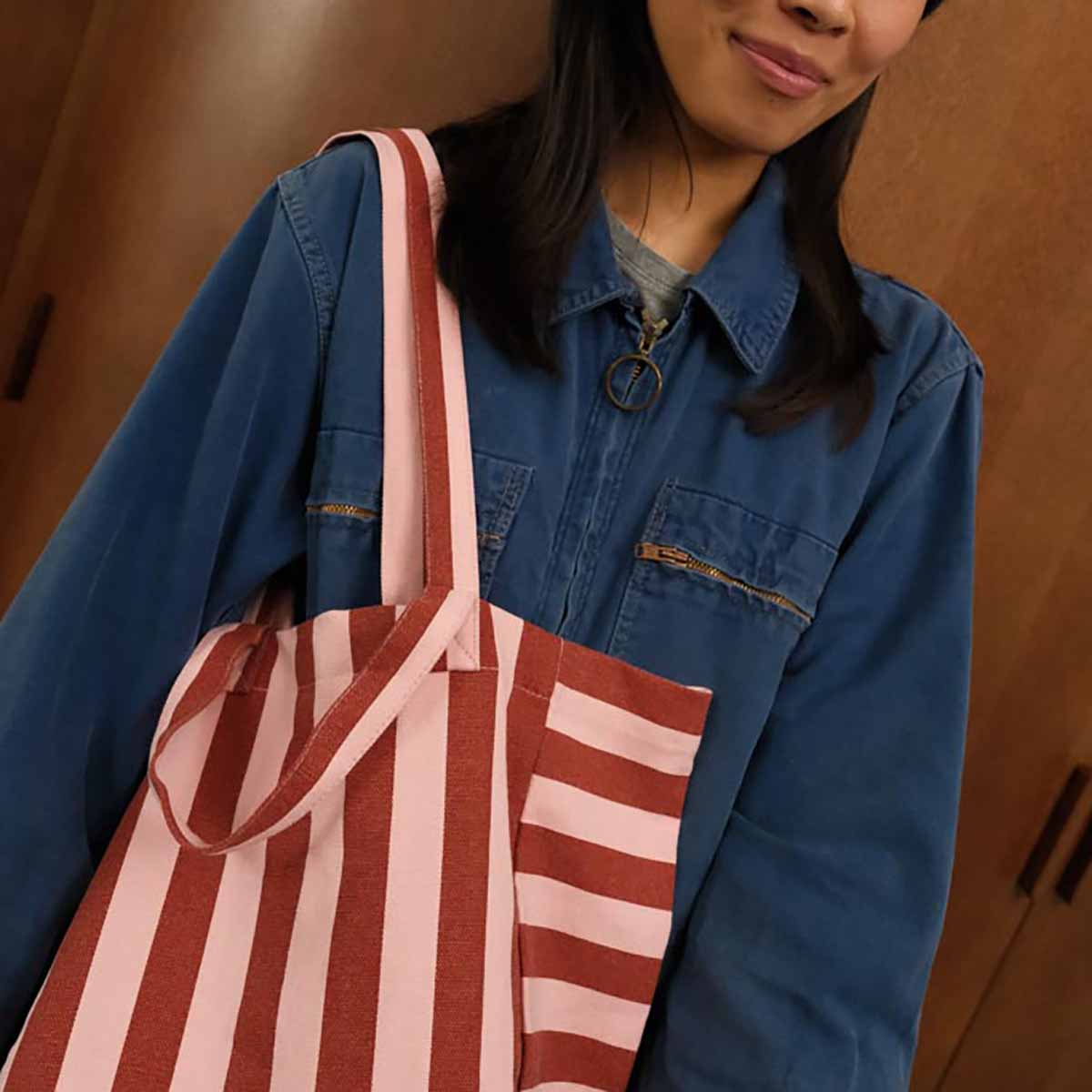 Tote bag - Elisa Brick / Chamallow Stripes