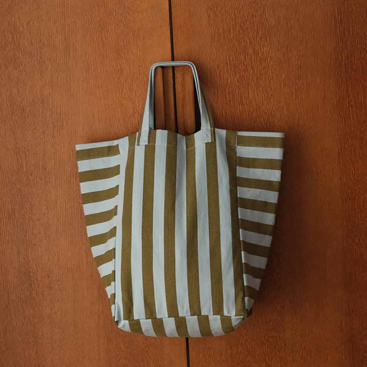 Tote bag - Elisabeth Olive / Blue Stripes 