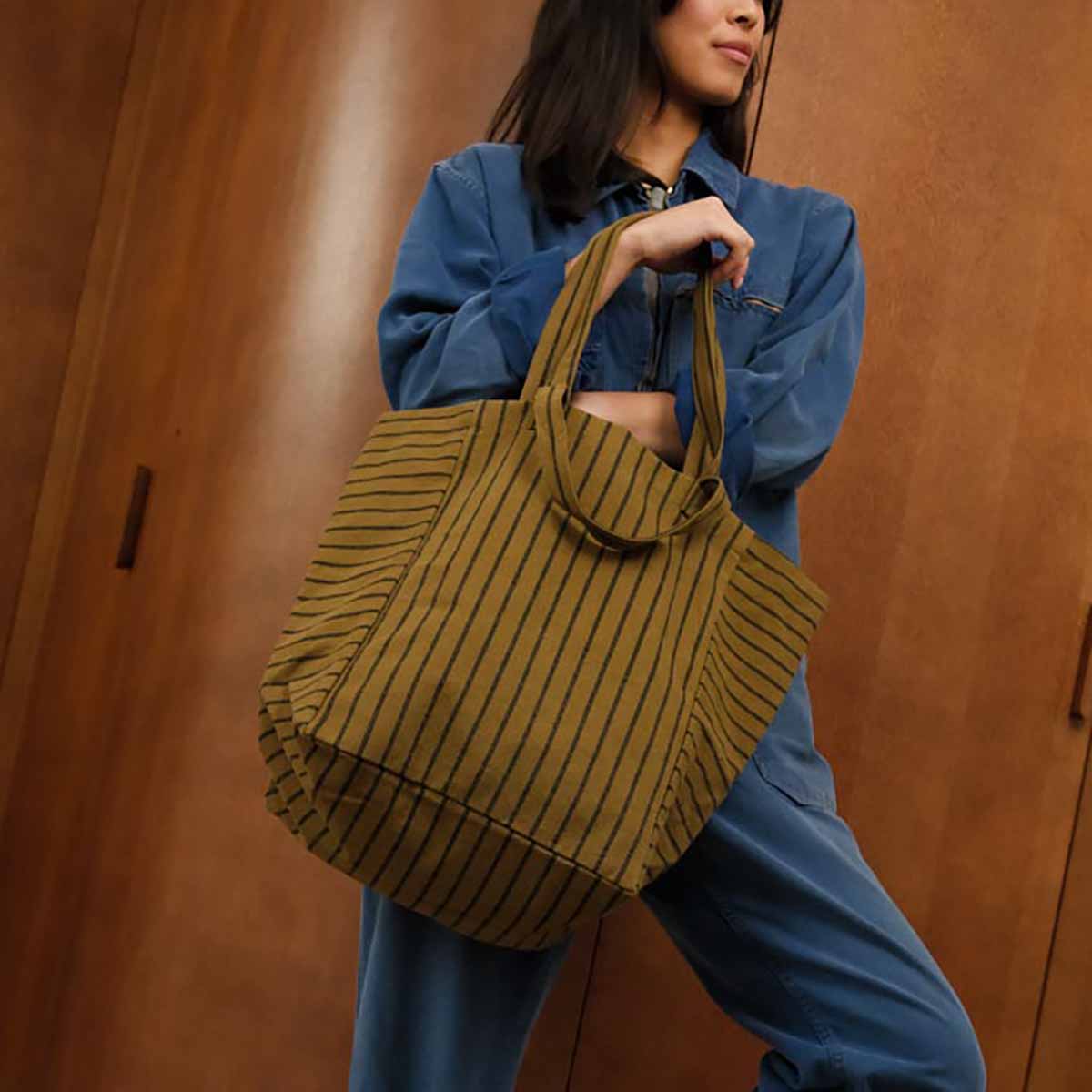 Tote bag - Elisabeth Olive Tennis Stripes 