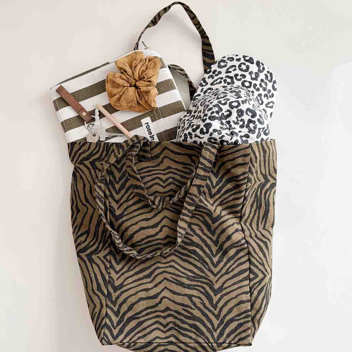 Tote bag - Elisabeth Zebrou Olive