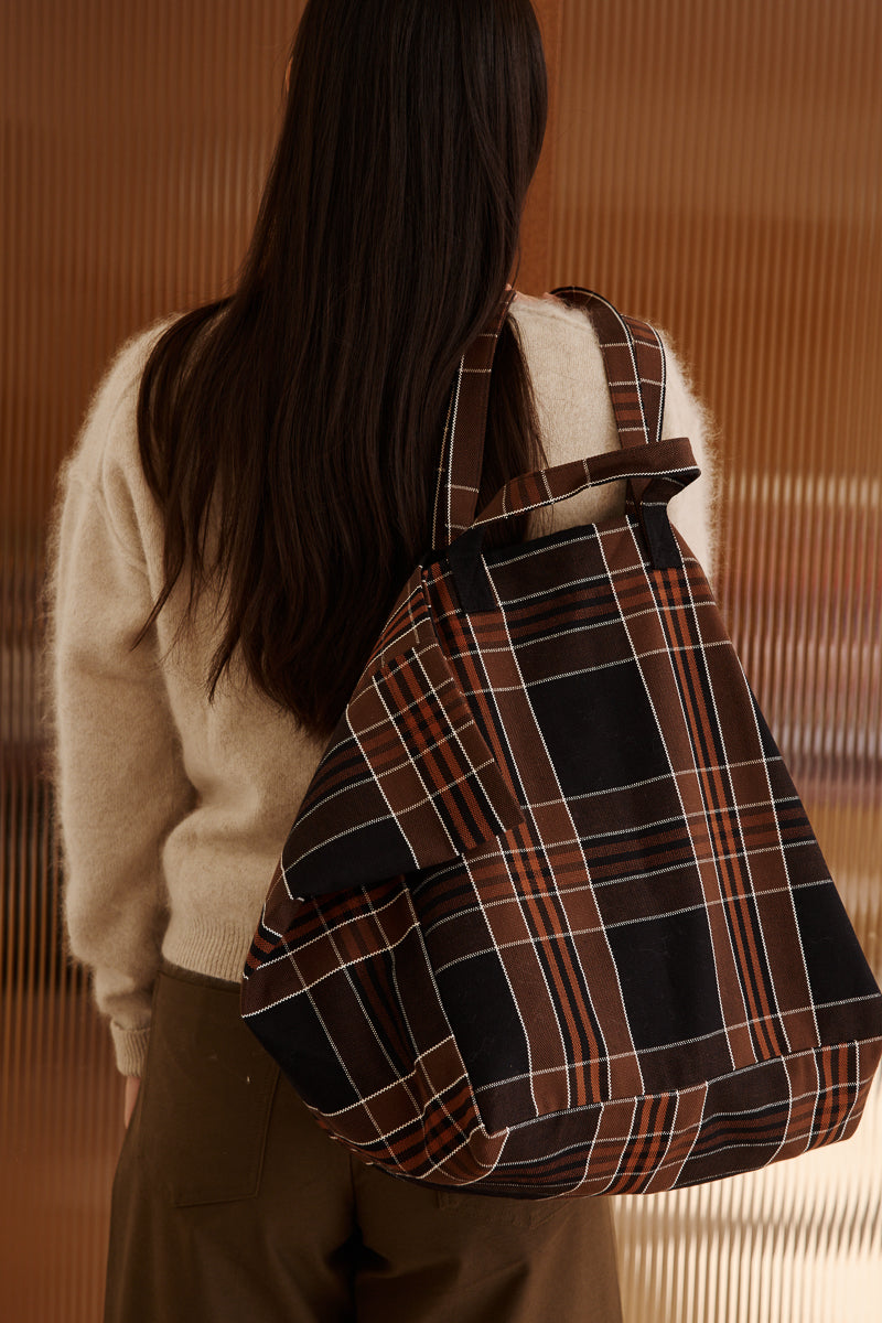 Tote bag - Elisa Black Tartan