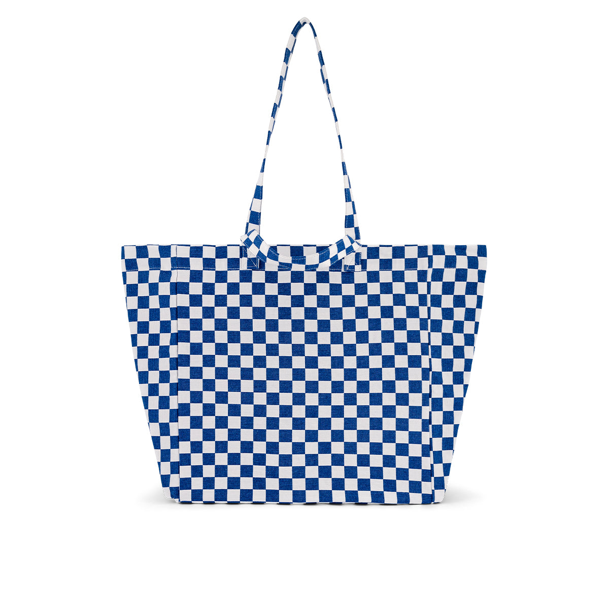 Tote bag - Elisa Checkerboard Ecru / Navy blue