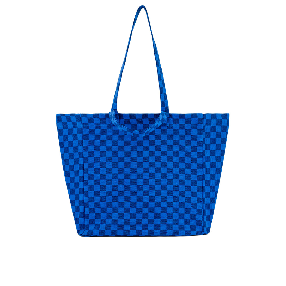 Tote bag - Elisa Checkerboard Greek blue / Navy blue