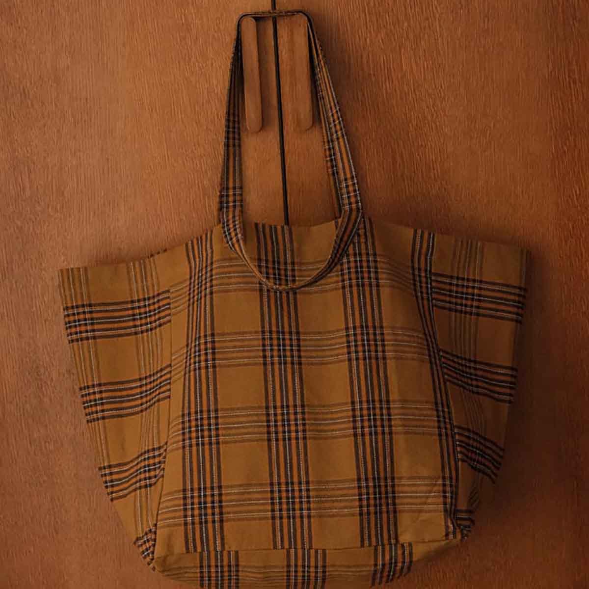 Elisa shopping bag Tartan Check | Accessories | Rose in April