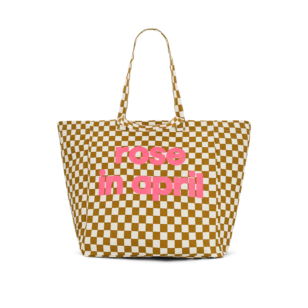 Tote bag - Elisa Caramel New checkerboard special Birthday