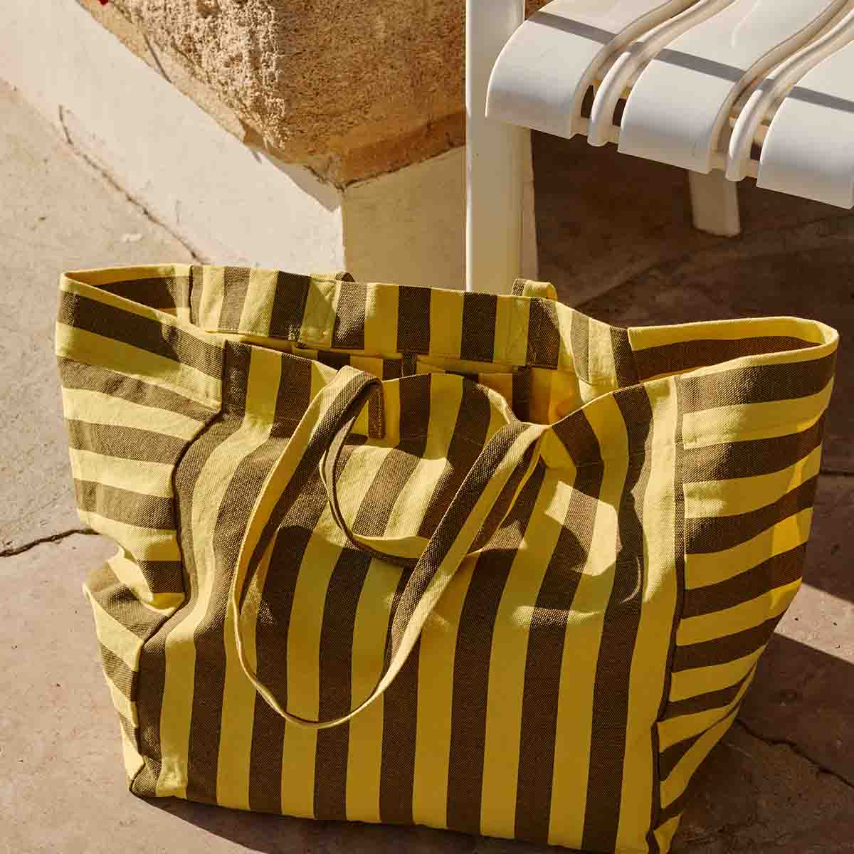 Tote bag - Elisa Lemon / Olive Stripes