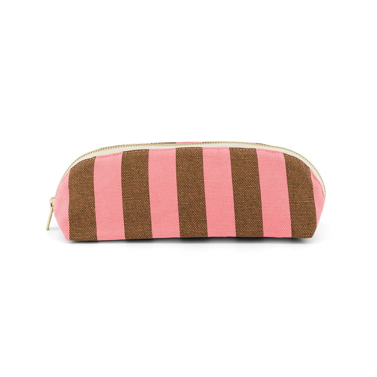 Pencil case - Gaston Funky pink / Olive Stripes 