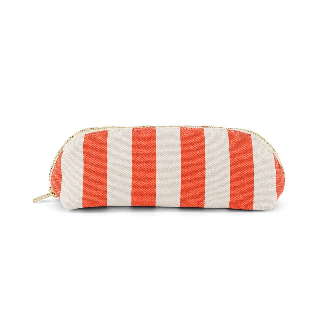 Pencil case - Gaston Greige / Tomato Stripes 