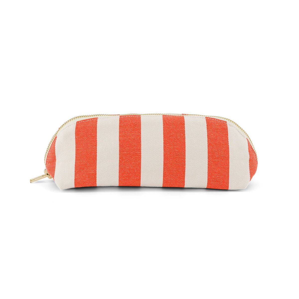 Pencil case - Gaston Greige / Tomato Stripes 