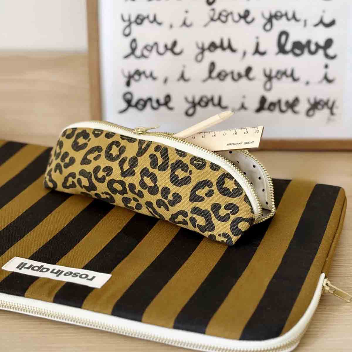 Laptop sleeve 15" - Maya Stripes Cumin