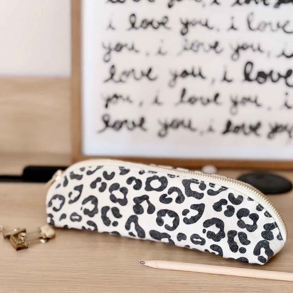 Pencil case - Gaston Graou Greige