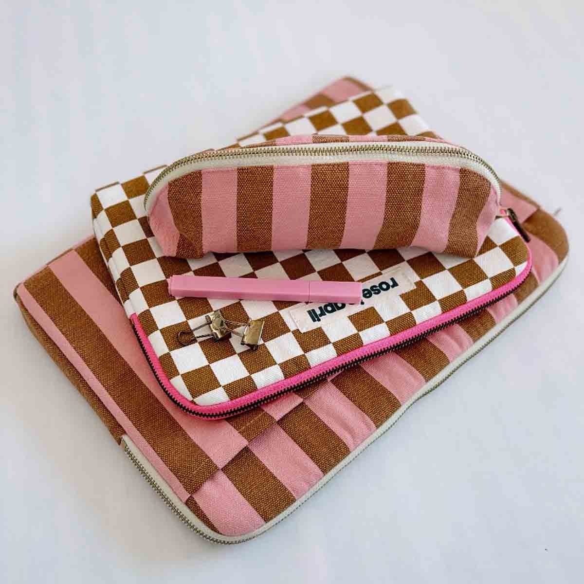 Housse d'iPad - Anouk Damier Caramel