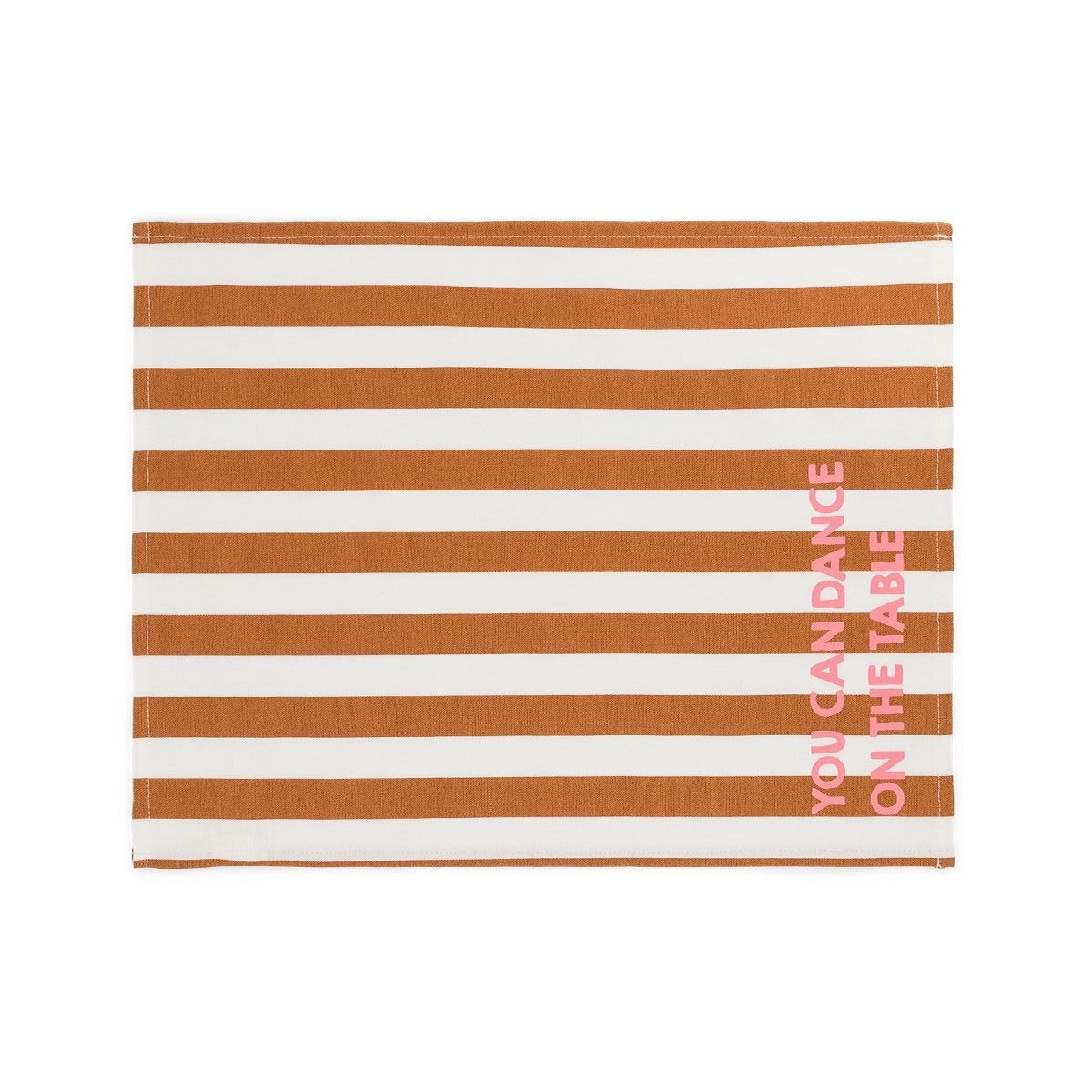 Lot de 2 sets de table - Jeannette Rayures Pecan You can dance on the table