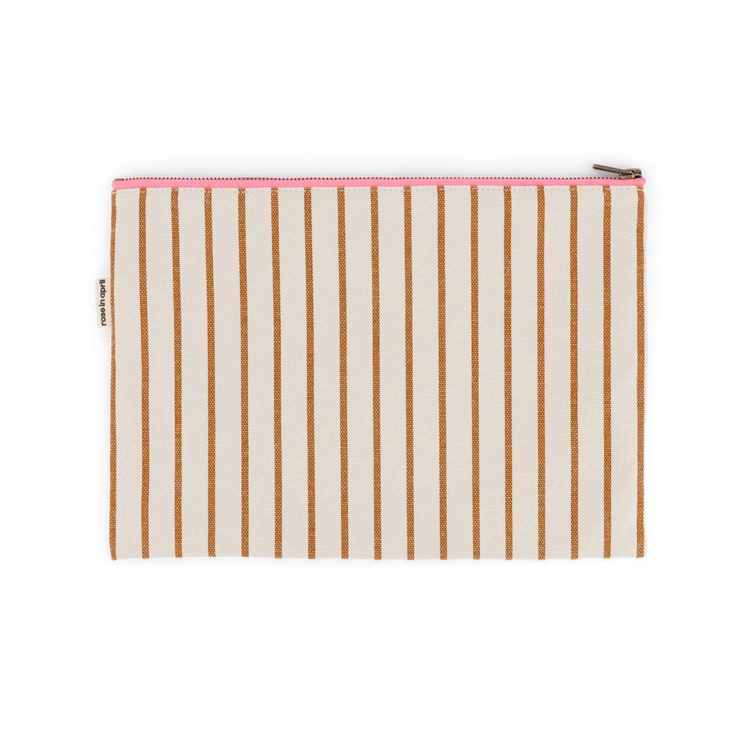 Pochette - Lili Rayures Tennis Pecan / Greige