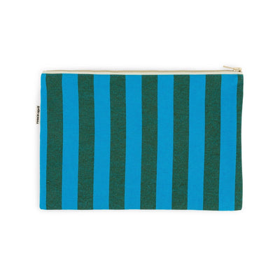 Pouch - Lili Turquoise / Olive Stripes