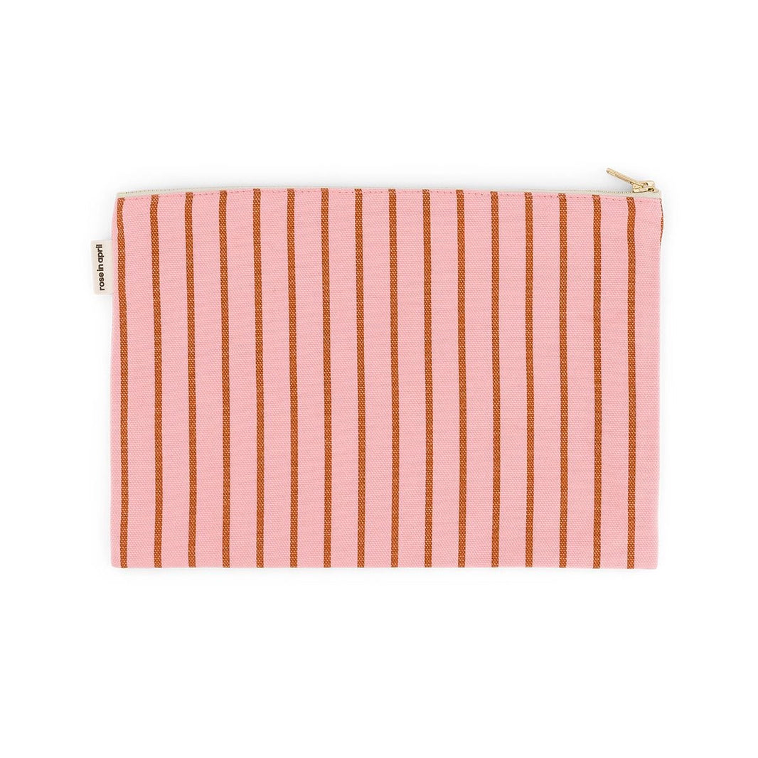 Pochette - Lili Rayures Tennis Pecan / Strawberry