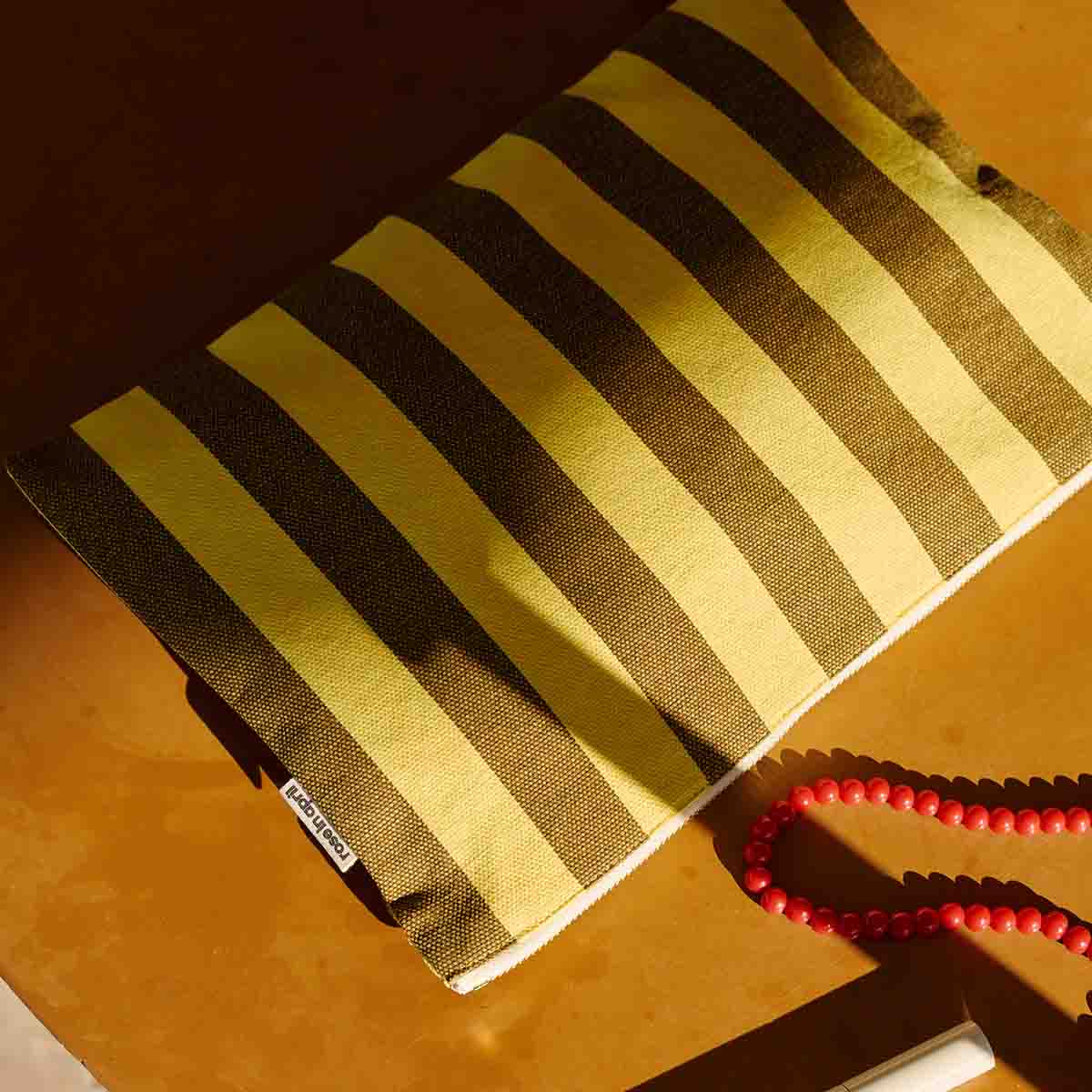 Pouch - Lili Lemon / Olive Stripes