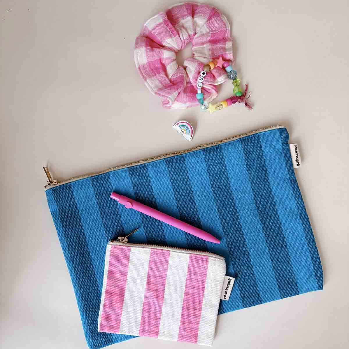 Pouch - Lili Tahitian / Turquoise Stripes