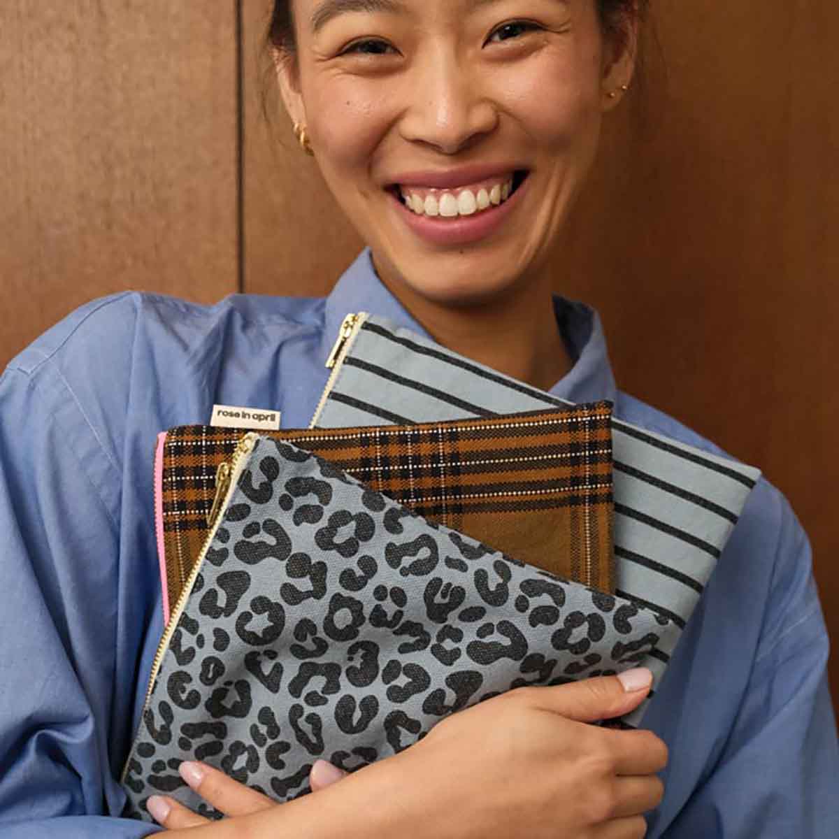 Pochette - Lili Rayures Tennis Blue sky