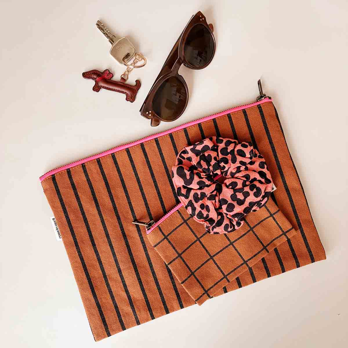 Pochette - Lili Rayures Tennis Ginger