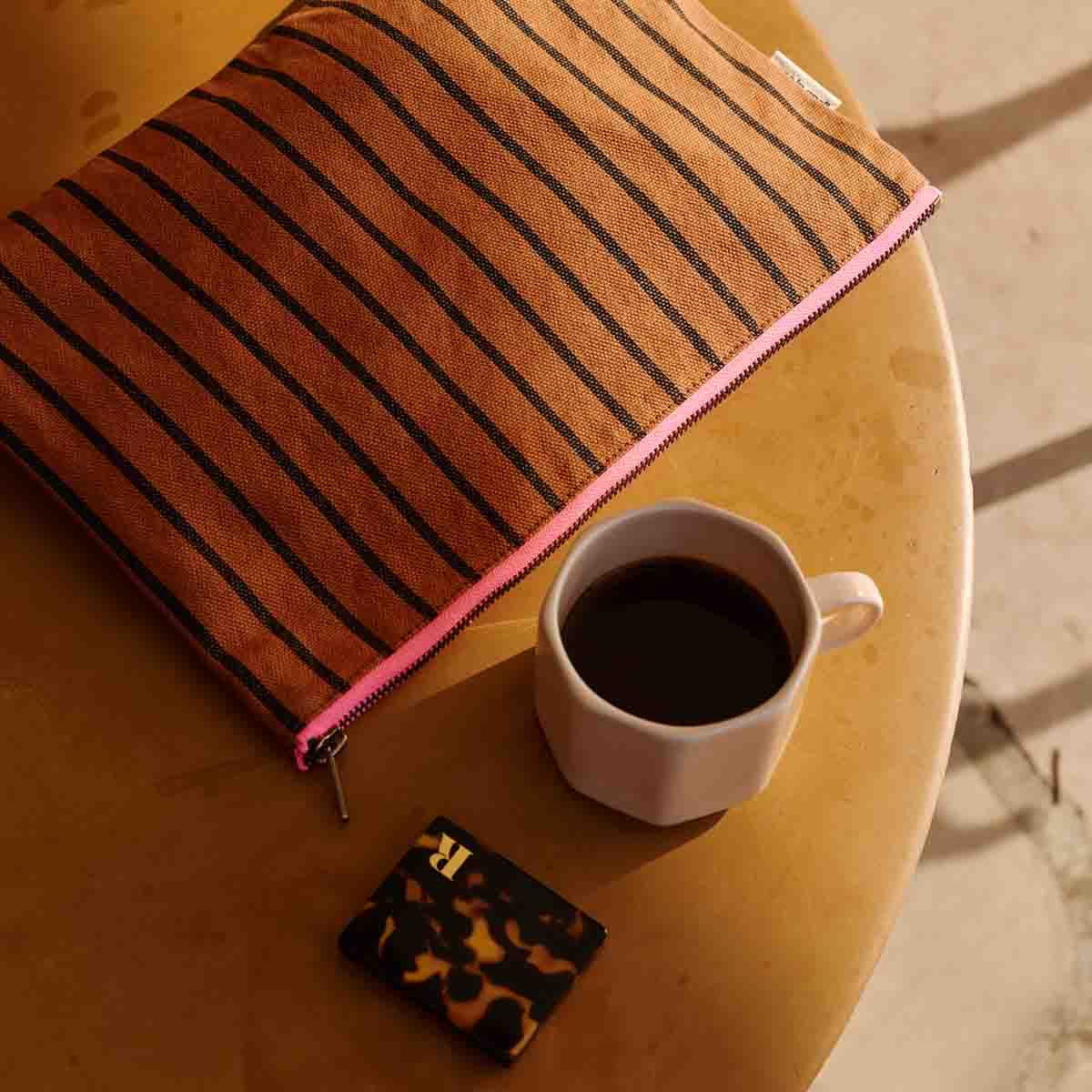 Pouch - Lili Ginger Tennis Stripes