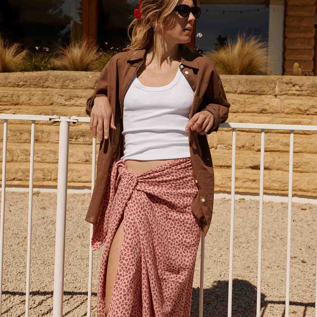 Paréo - Louisa Mini Léopard Geranium