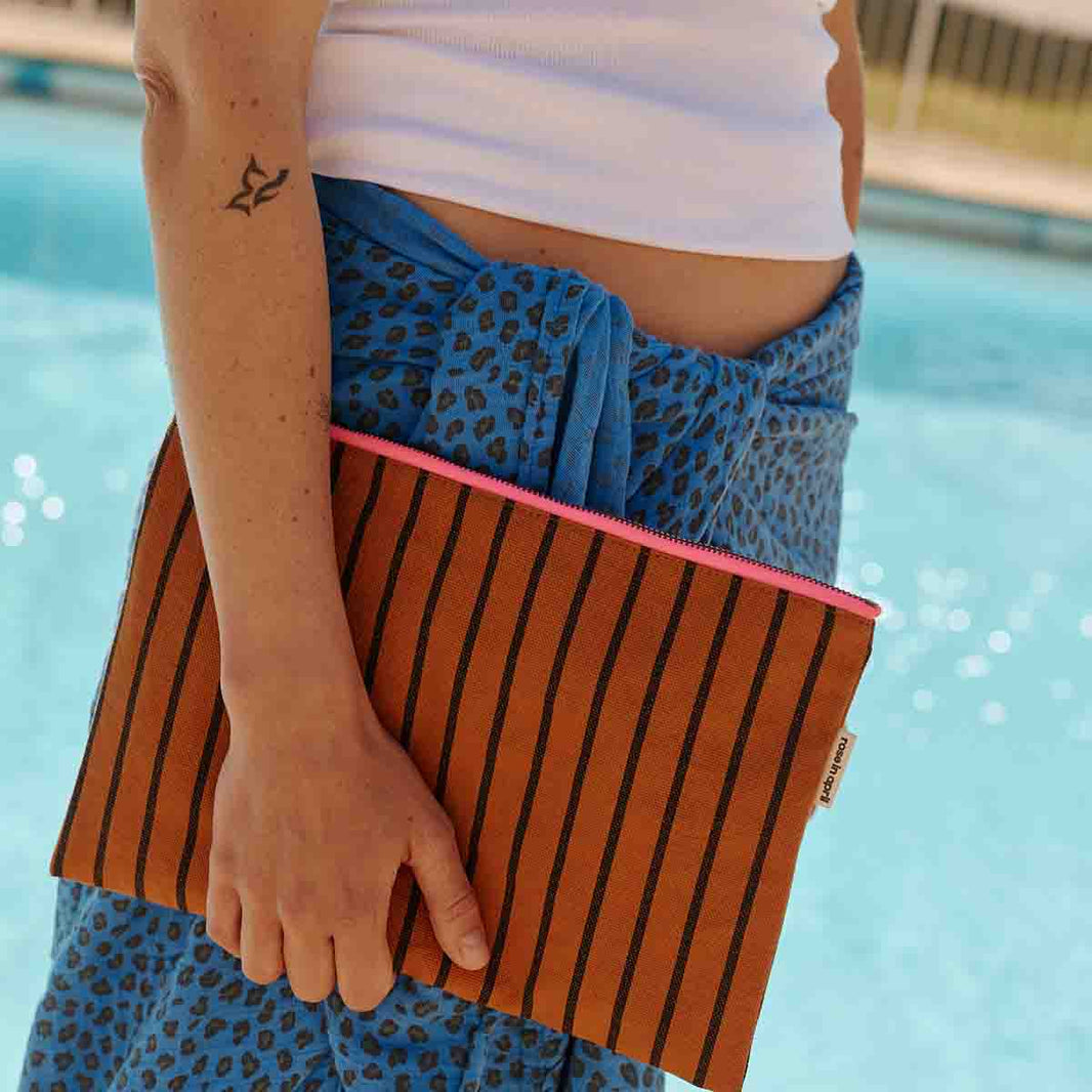 Paréo - Louisa Mini Léopard Greek blue