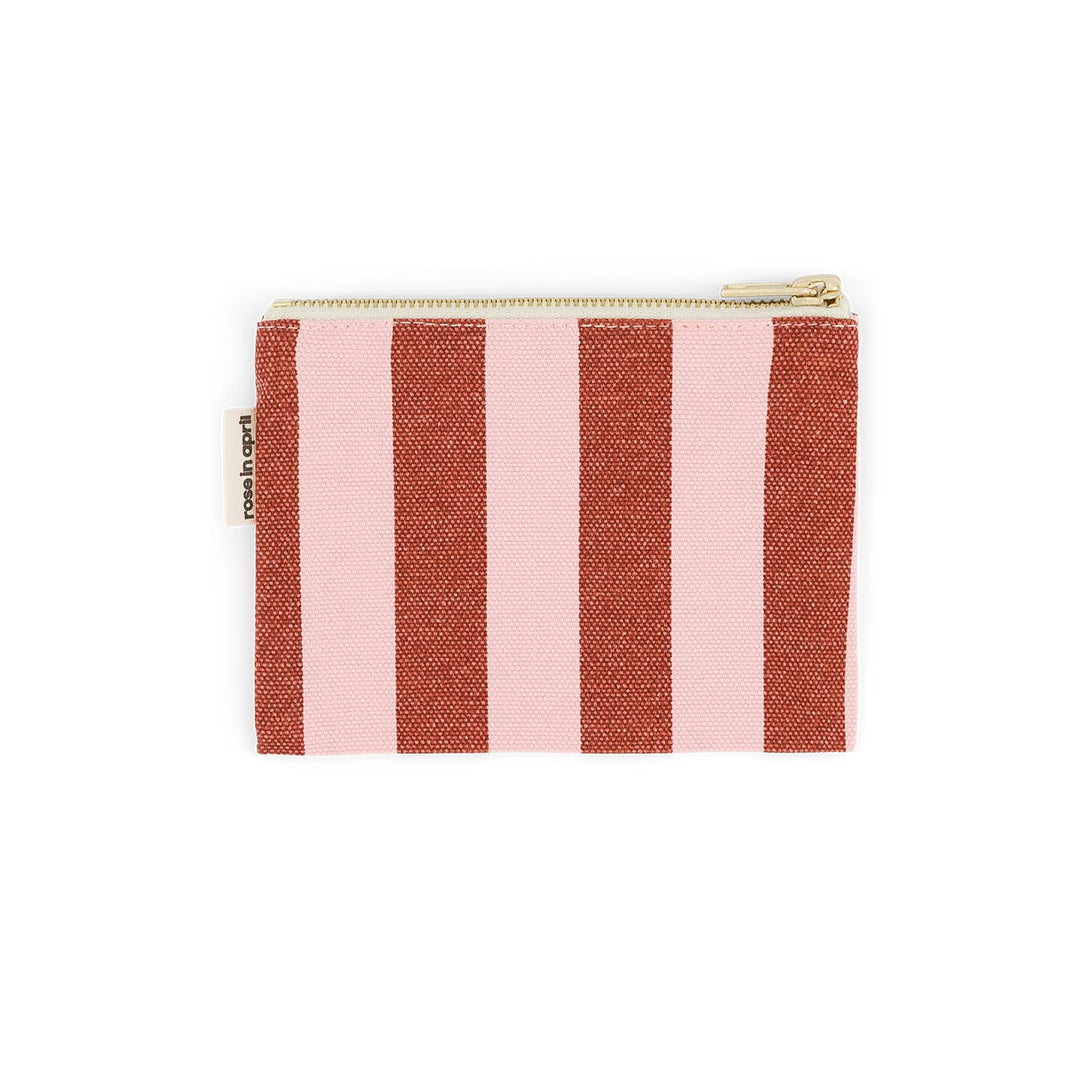 Porte-monnaie - Marie Rayures Brick / Chamallow