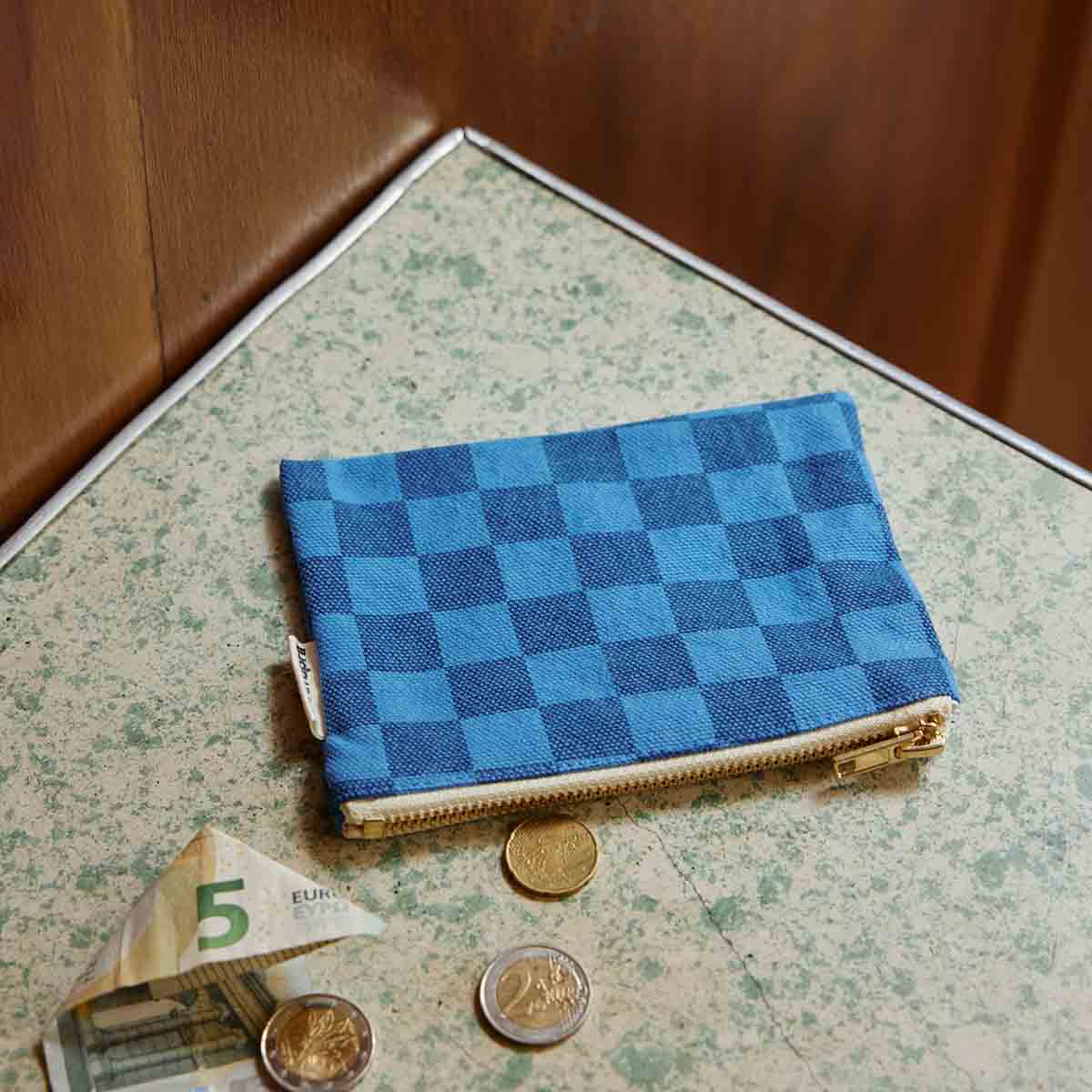 Purse - Marie Checkerboard Greek blue / Navy blue