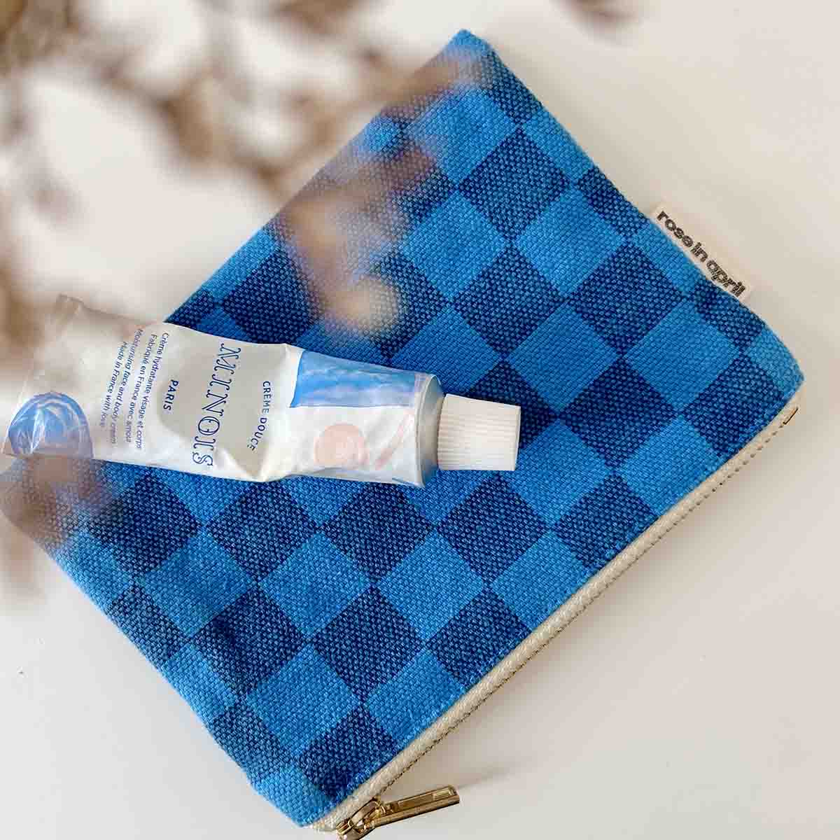 Purse - Marie Checkerboard Greek blue / Navy blue