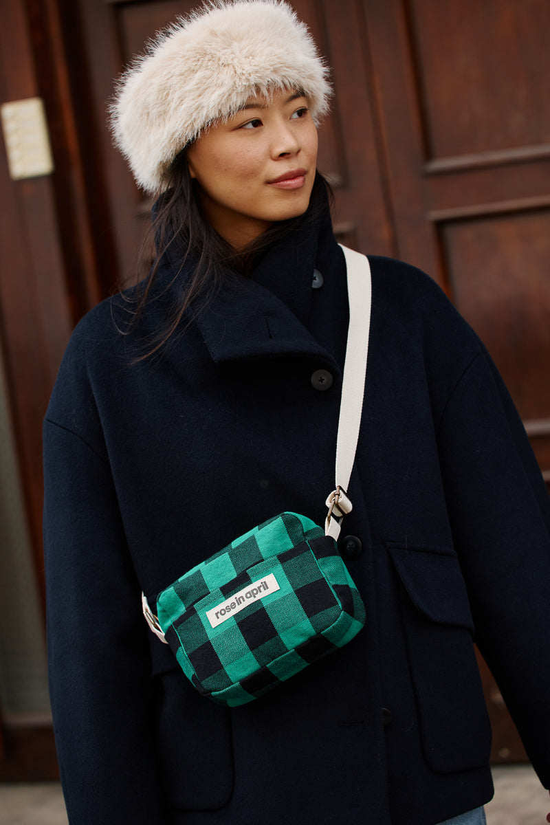 Mini crossbody bag - Maud Big vichy Green
