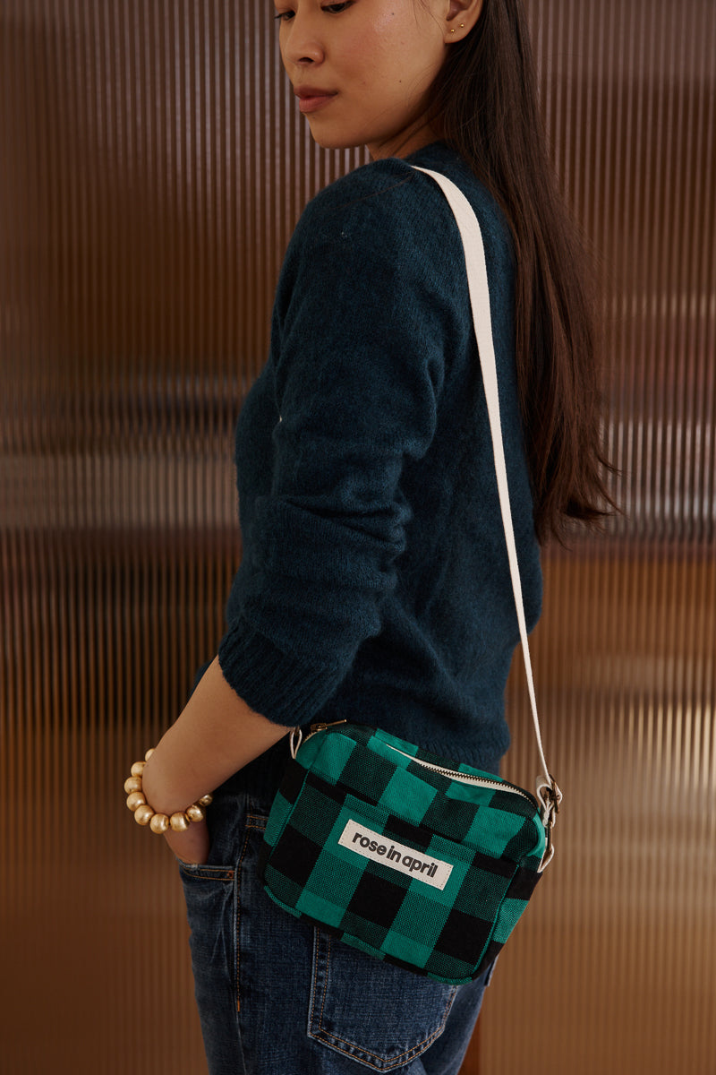 Mini crossbody bag - Maud Big vichy Green