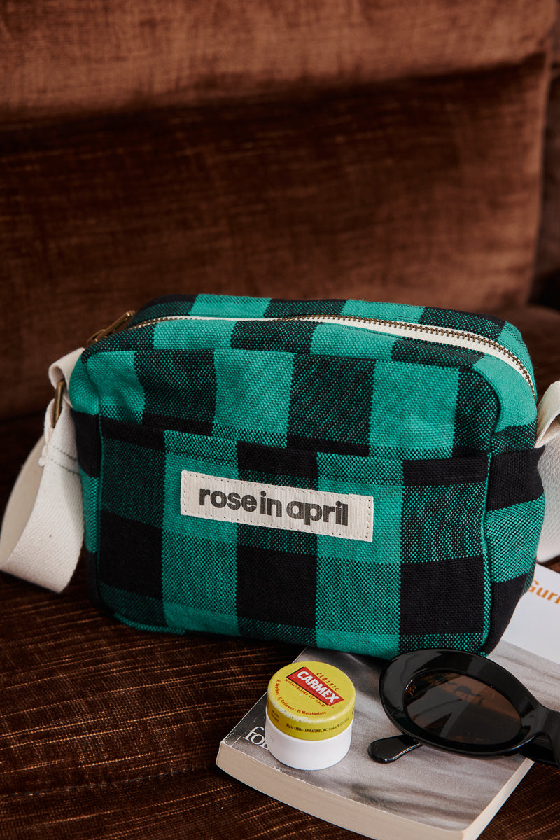 Mini crossbody bag - Maud Big vichy Green