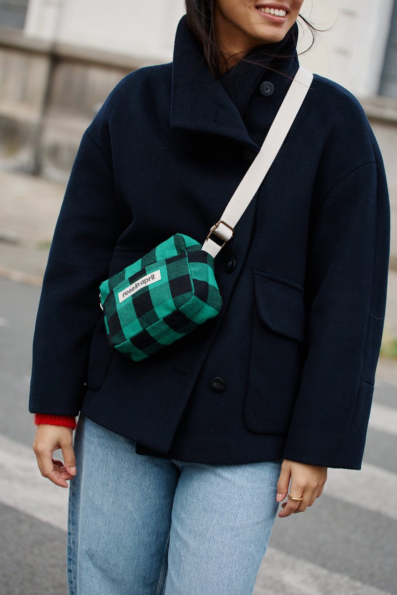 Mini crossbody bag - Maud Big vichy Green