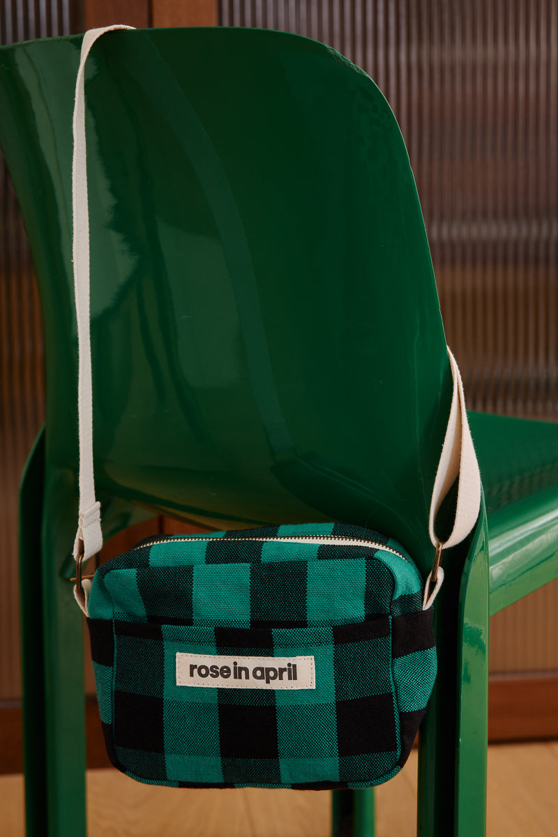 Mini crossbody bag - Maud Big vichy Green
