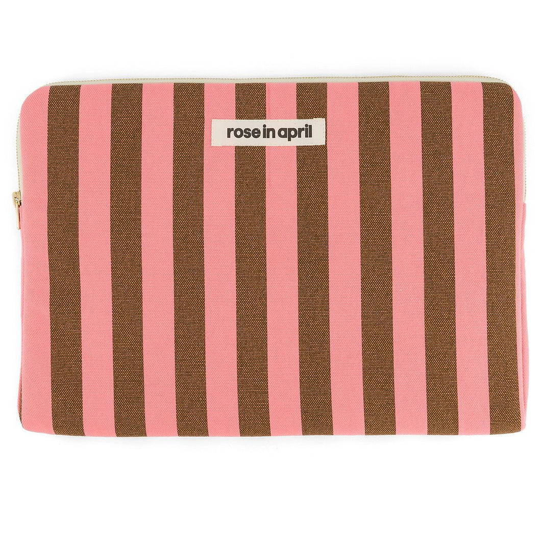 Housse d'ordinateur 15&16" - Maya Rayures Funky pink / Olive
