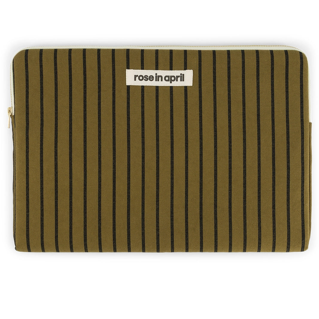 Housse d'ordinateur 15&16" - Maya Rayures tennis Olive