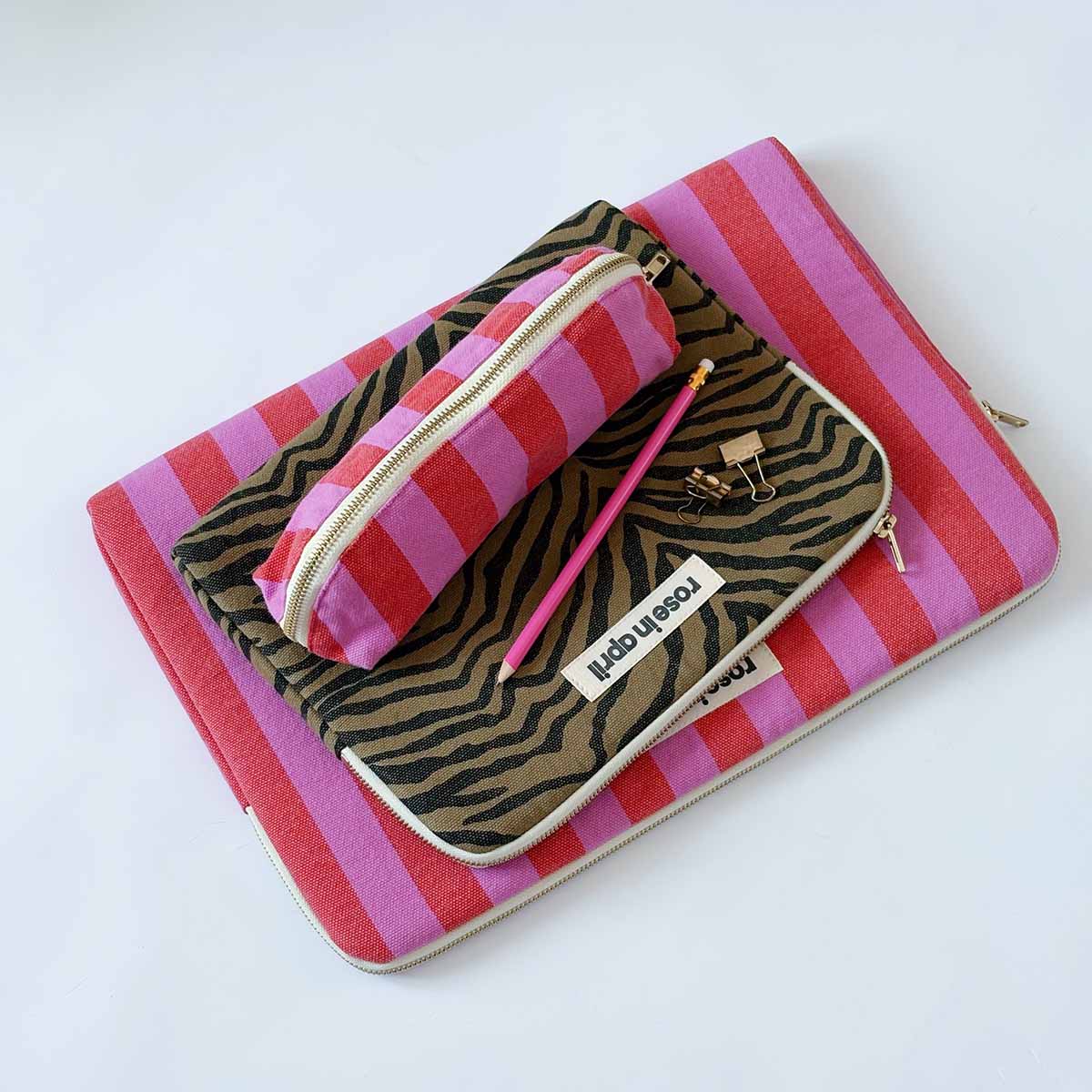 Laptop sleeve 15&16" - Maya Stripes Orchid / Red