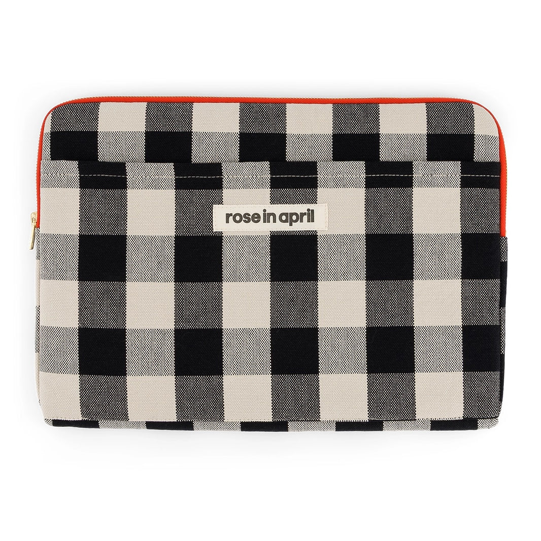 Laptop sleeve 13&14" - Octave Big vichy Greige